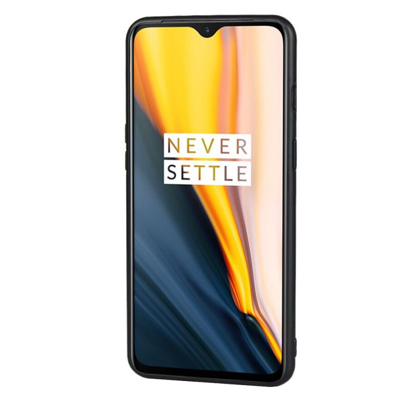 Hülle OnePlus 7 Schwarz Doppelkartenhalter