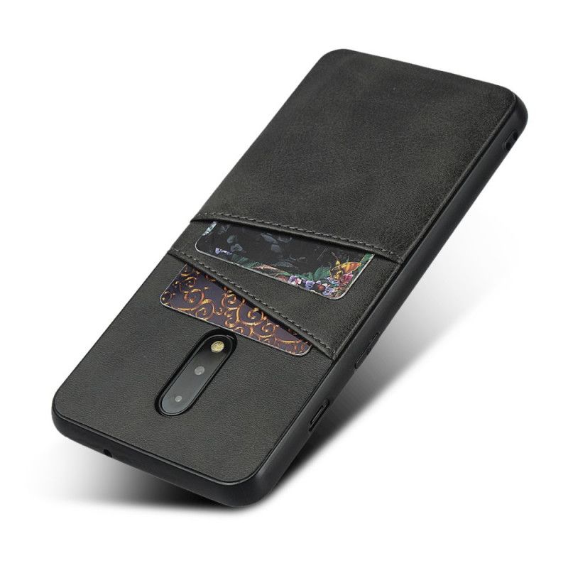 Hülle OnePlus 7 Schwarz Doppelkartenhalter