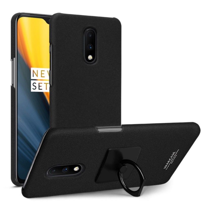 Hülle OnePlus 7 Schwarz Handyhülle Imak-Ring