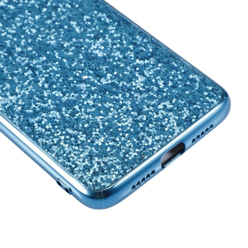 Hülle OnePlus 7 Schwarz Handyhülle Premium Glitter
