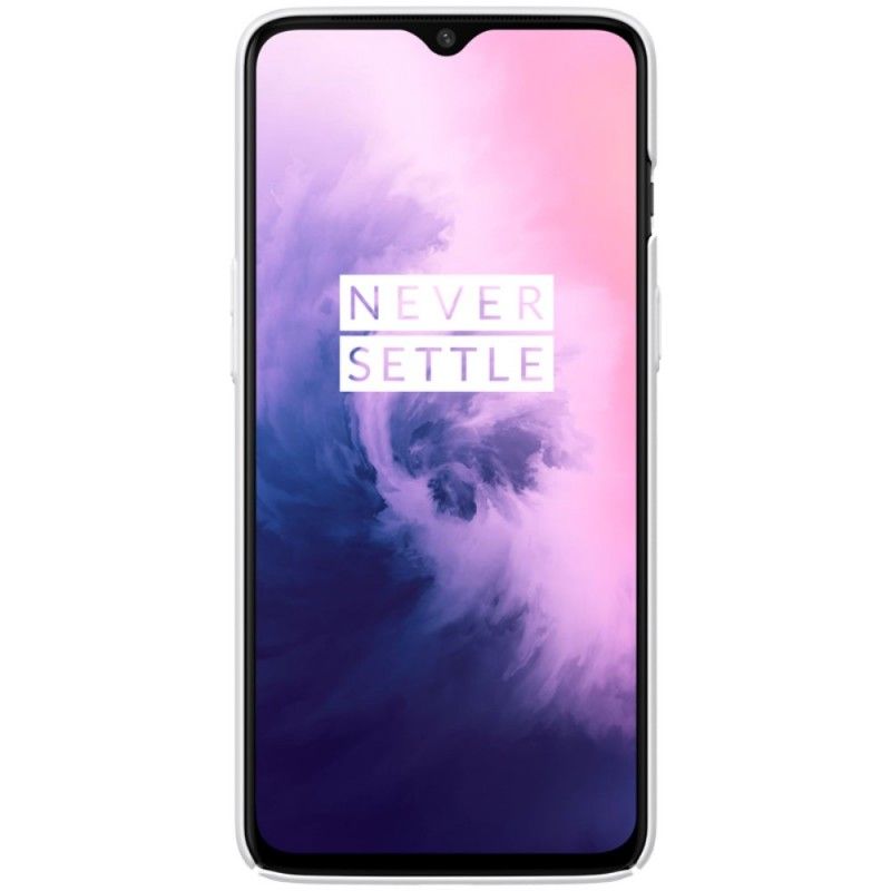 Hülle OnePlus 7 Schwarz Starrer Gefrosteter Nillkin