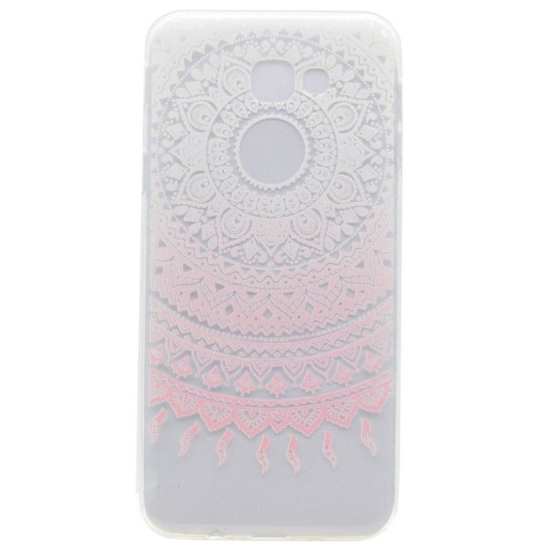 Hülle Für Samsung Galaxy A3 2017 Rose Transparentes Buntes Mandala