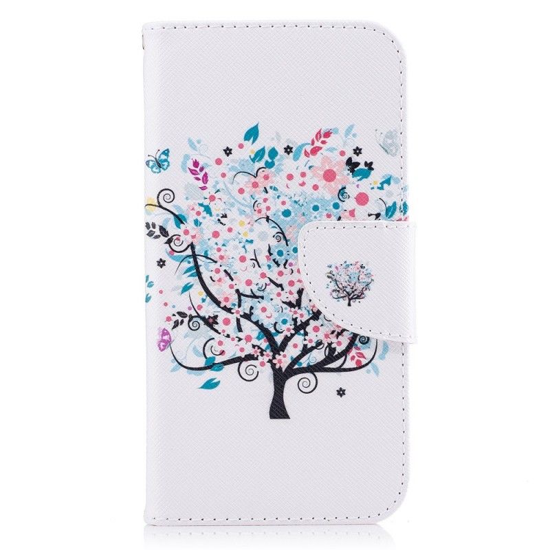 Lederhüllen Samsung Galaxy J7 2017 Blühender Baum