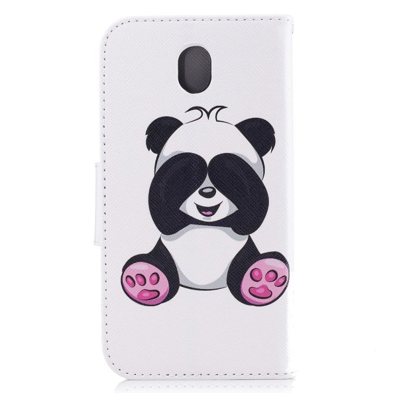 Lederhüllen Samsung Galaxy J7 2017 Lustiger Panda