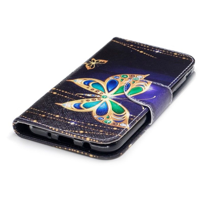Lederhüllen Samsung Galaxy J7 2017 Magischer Schmetterling
