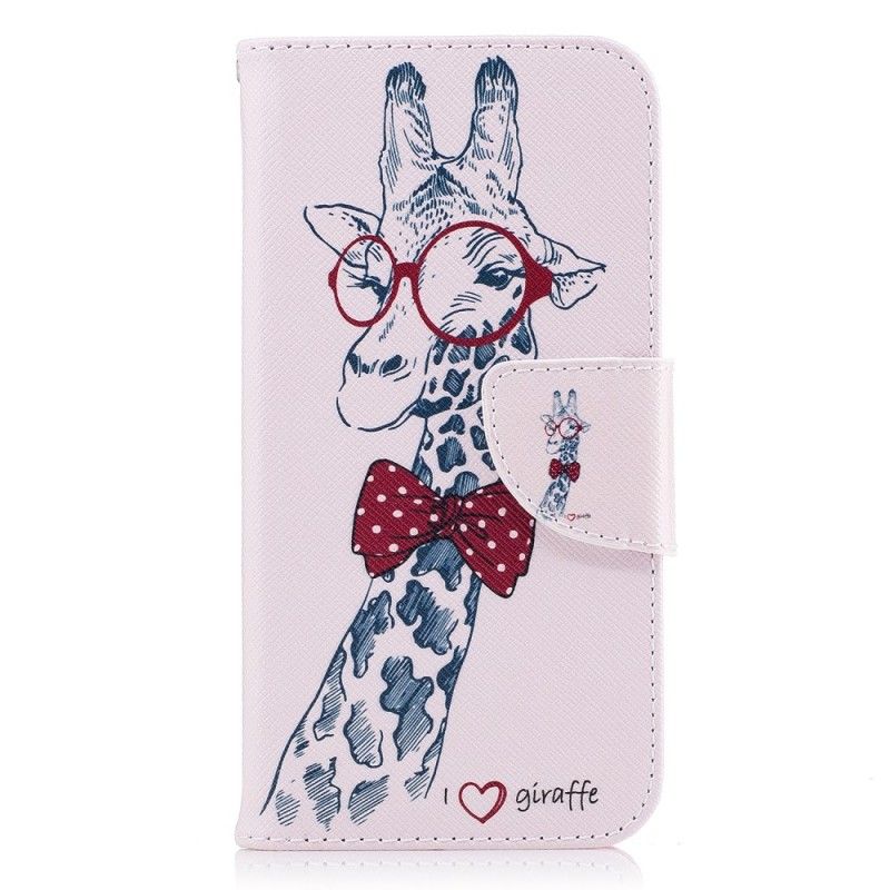 Lederhüllen Samsung Galaxy J7 2017 Nerd-Giraffe