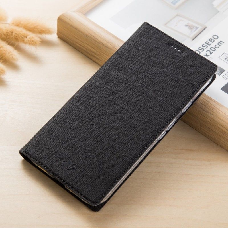 Flip Case Sony Xperia XZ1 Compact Schwarz Strukturiert