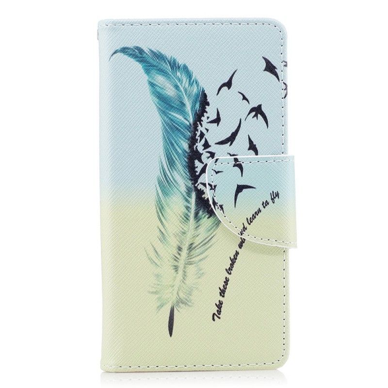 Lederhüllen Für Sony Xperia XZ1 Compact Fliegen Lernen