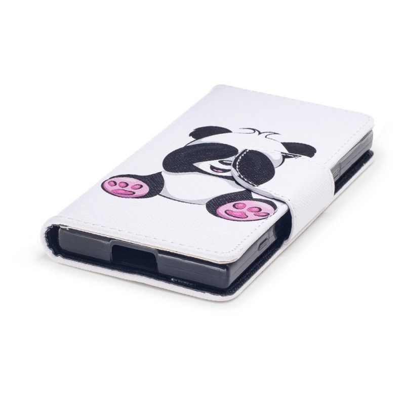 Lederhüllen Sony Xperia XZ1 Compact Lustiger Panda