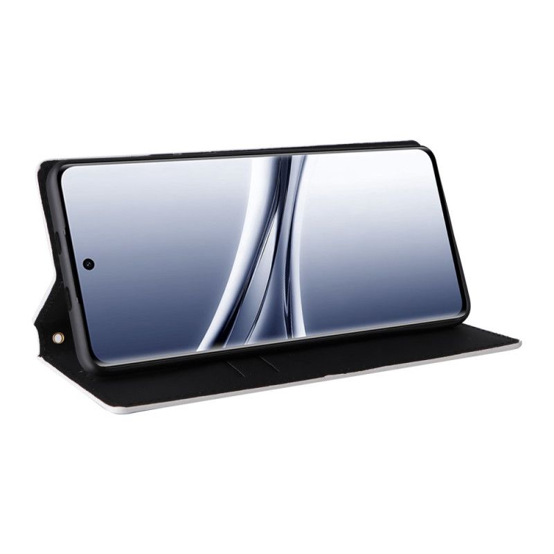 Flip Case Xiaomi Redmi Note 15 5g Handyhülle Graviertes Rautenmuster