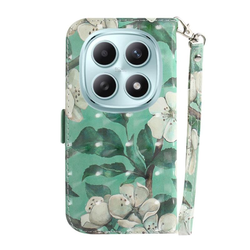 Lederhüllen Für Xiaomi Redmi Note 15 5g Aquarellblumen