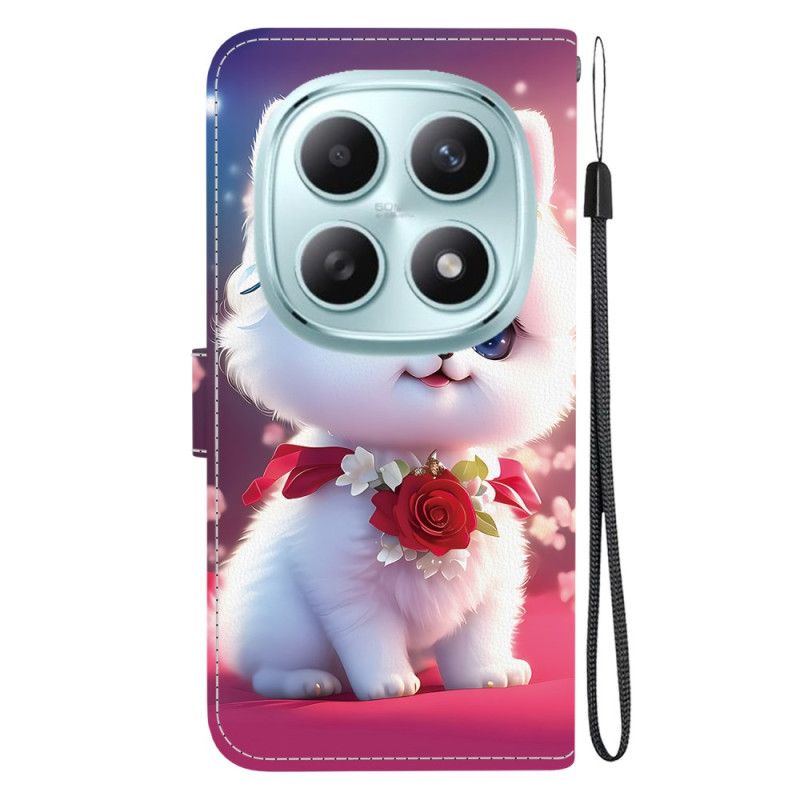 Lederhüllen Für Xiaomi Redmi Note 15 5g Katze Und Rosen