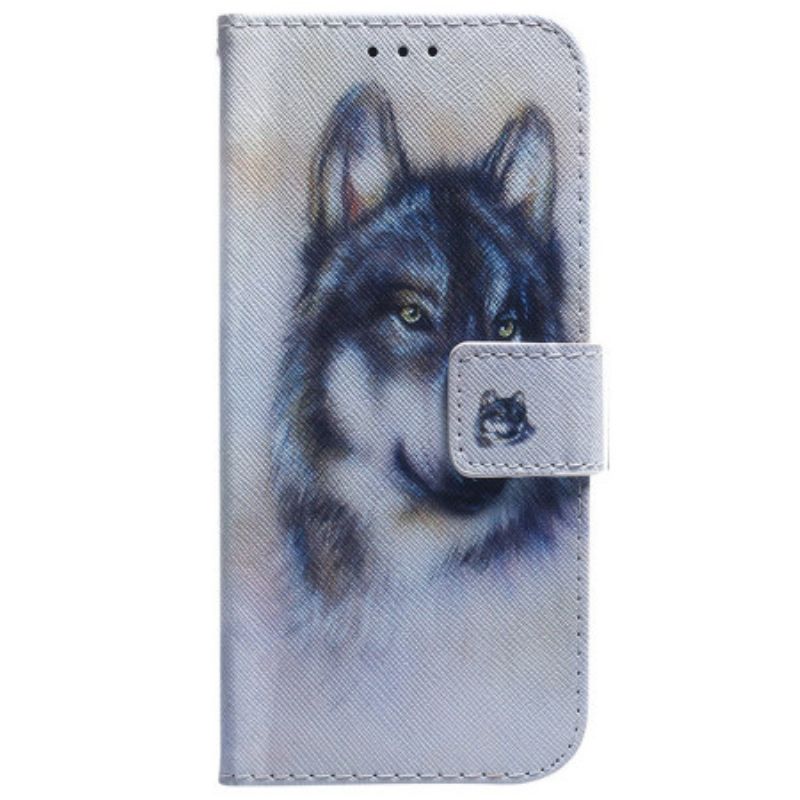 Lederhüllen Xiaomi Redmi Note 15 5g Aquarellwolf