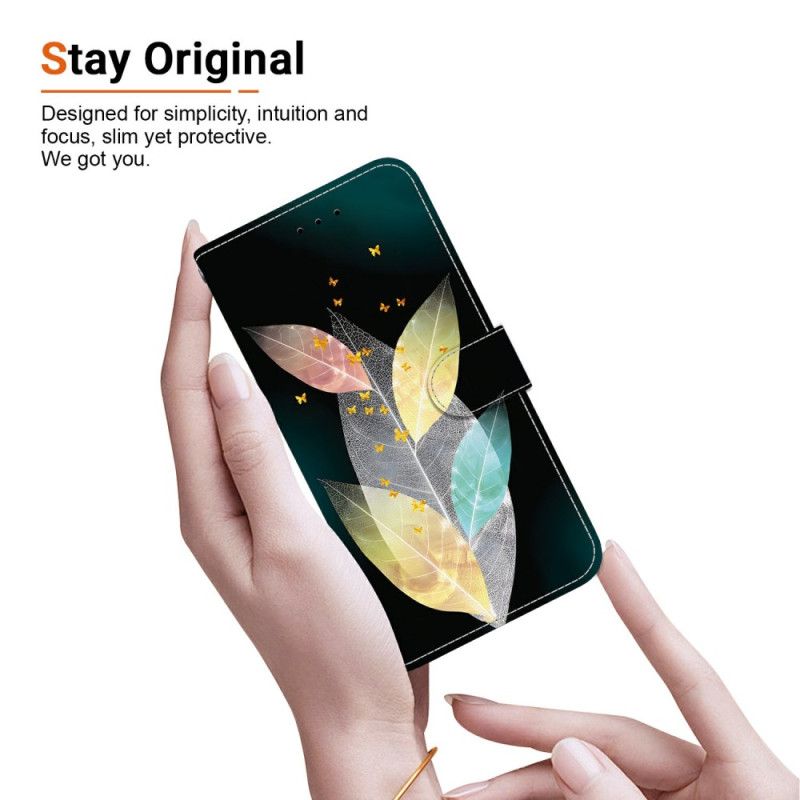 Lederhüllen Xiaomi Redmi Note 15 5g Bunte Blätter