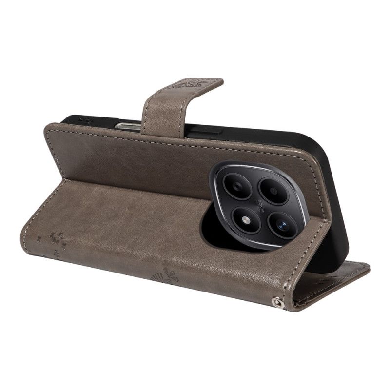 Lederhüllen Xiaomi Redmi Note 15 5g Handyhülle Katzen- Und Baummuster