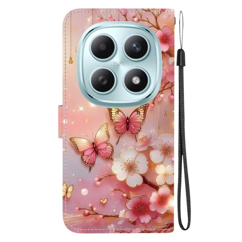 Lederhüllen Xiaomi Redmi Note 15 5g Handyhülle Laternenfalter