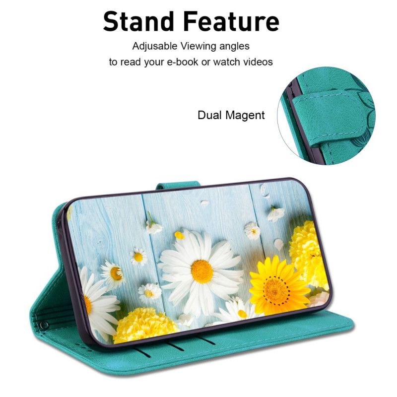 Lederhüllen Xiaomi Redmi Note 15 5g Handyhülle Lilie