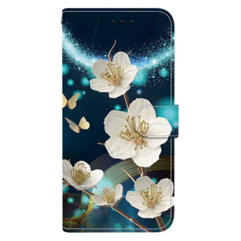 Lederhüllen Xiaomi Redmi Note 15 5g Handyhülle Magnolien