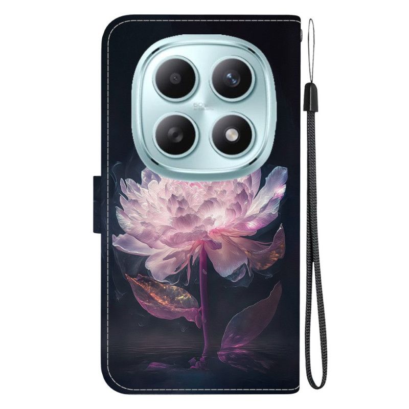 Lederhüllen Xiaomi Redmi Note 15 5g Lila Pfingstrose