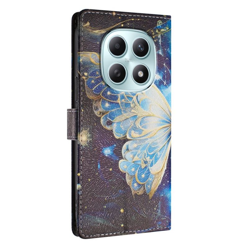 Lederhüllen Xiaomi Redmi Note 15 5g Schmetterling Mit Sternen