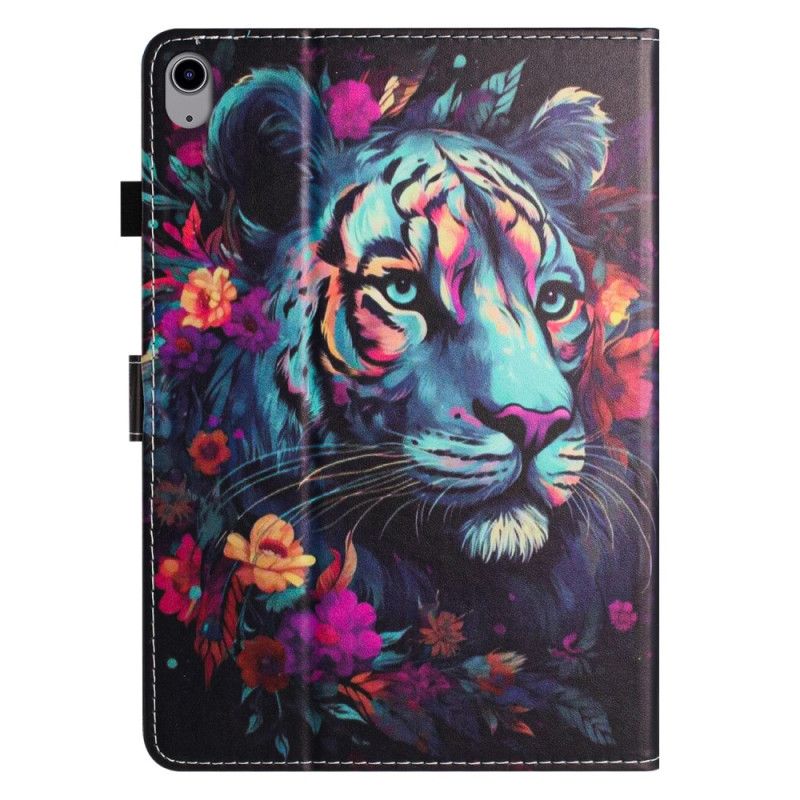 Case iPad (2025) Bunter Tiger