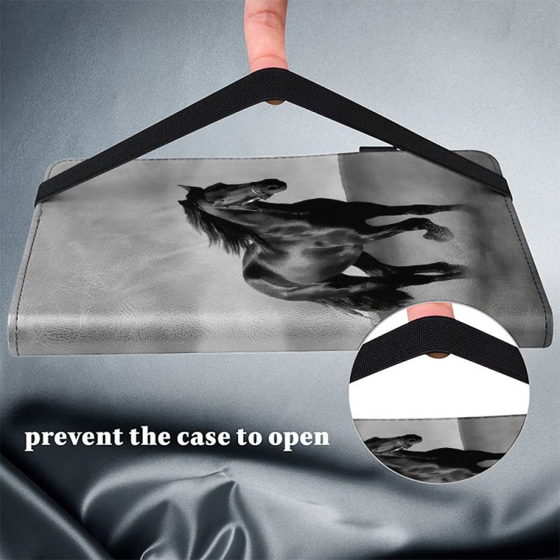 Case iPad (2025) Schwarzes Pferd