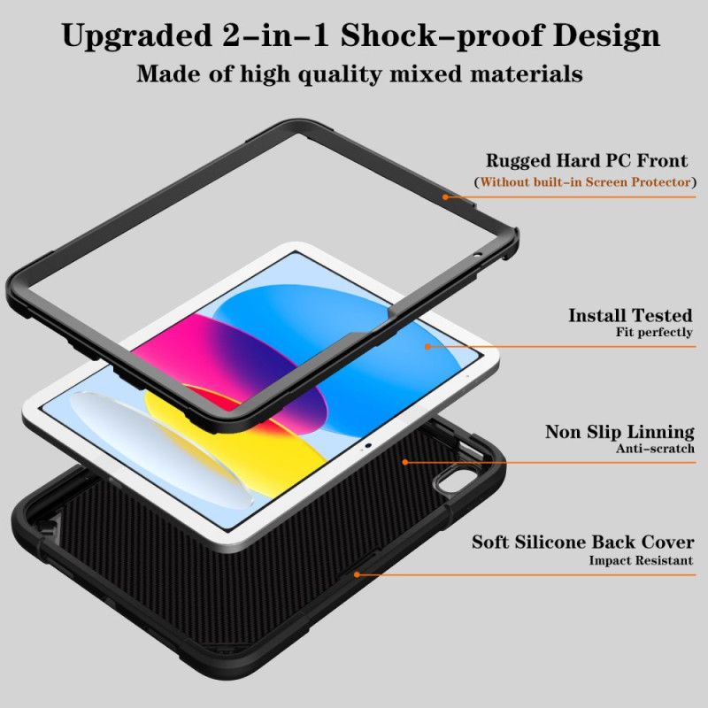 Hülle Für iPad (2025) Punk-ständer Und Schultergurt