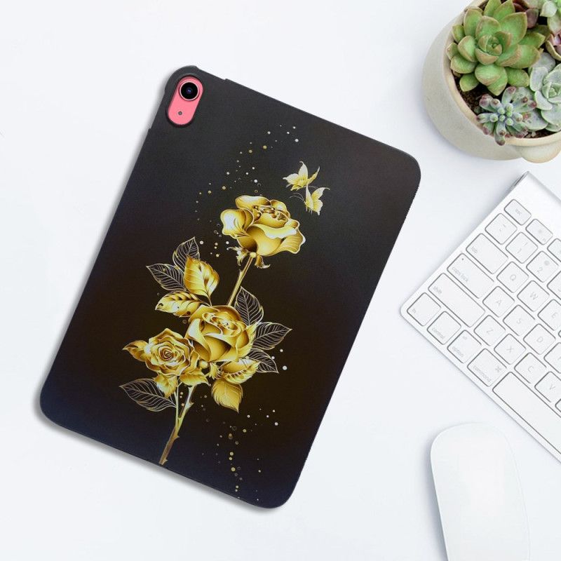 Hülle iPad (2025) Goldene Rose