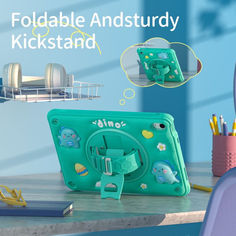 Hülle iPad (2025) Handyhülle Dinosaurier-gurt Und -halterung Für Kinder