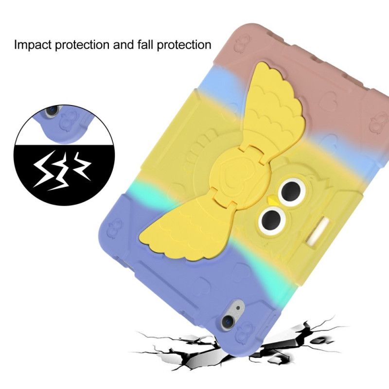 Hülle iPad (2025) Handyhülle Schmetterlings-drehständer Mit Farbverlauf Für Kinder