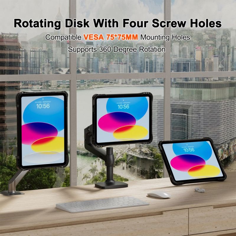 Hülle iPad (2025) Handyhülle Transparenter Integrierter Ständer