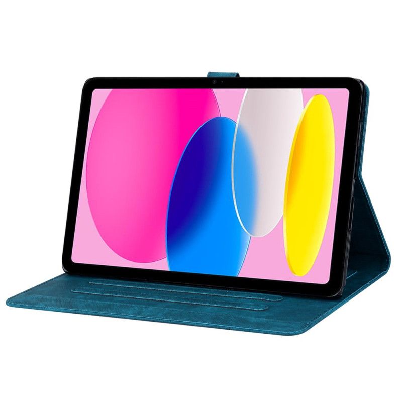 Lederhüllen iPad (2025) Handyhülle Kirschblüten Und Katzen