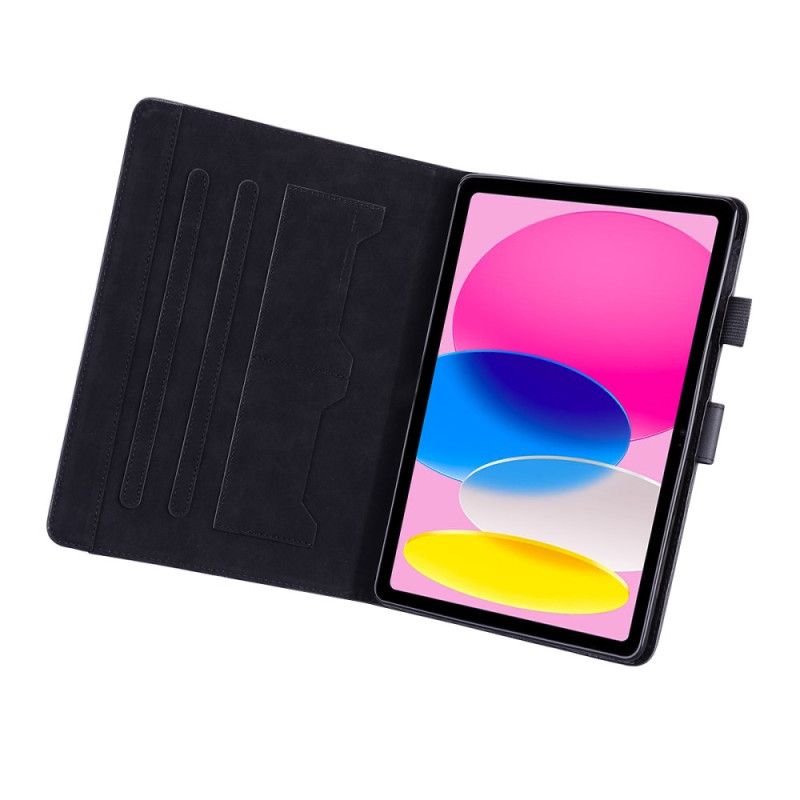 Lederhüllen iPad (2025) Handyhülle Lustiger Verschluss