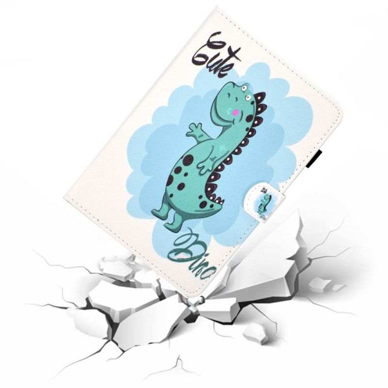 Lederhüllen iPad (2025) Handyhülle Süßer Dino