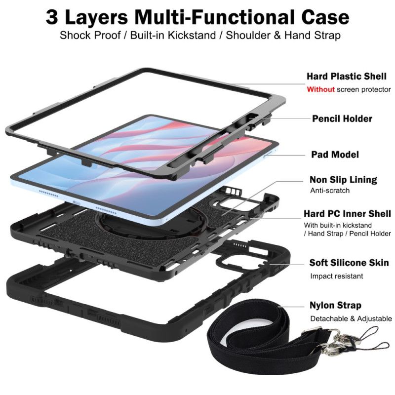Hülle Xiaomi Pad 7 / 7 Pro Handyhülle Extrem Widerstandsfähig Mit Ständer Und Schultergurt