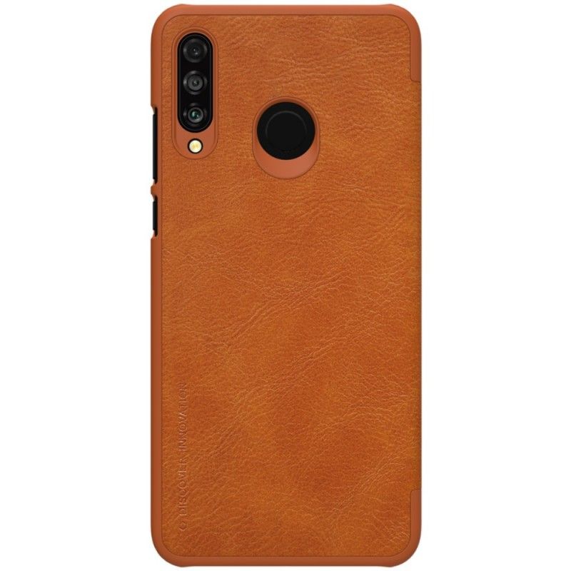 Flip Case Für Huawei P30 Lite Schwarz Nillkin-Qin-Serie