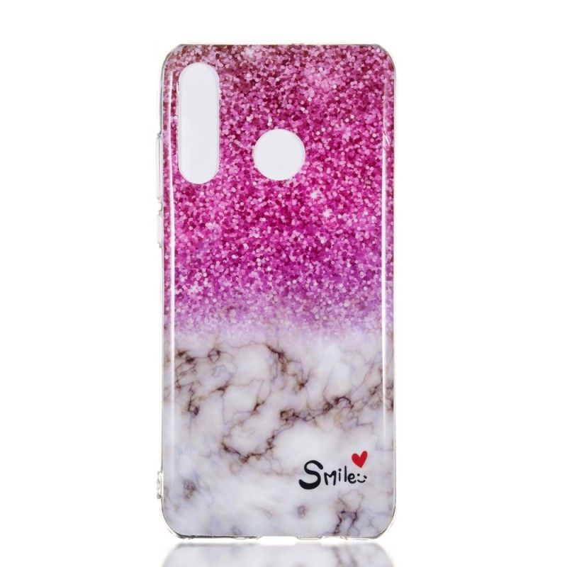 Hülle Für Huawei P30 Lite Marmorglitter Und Lächeln