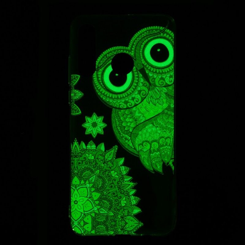 Hülle Huawei P30 Lite Fluoreszierende Mandala-Eule