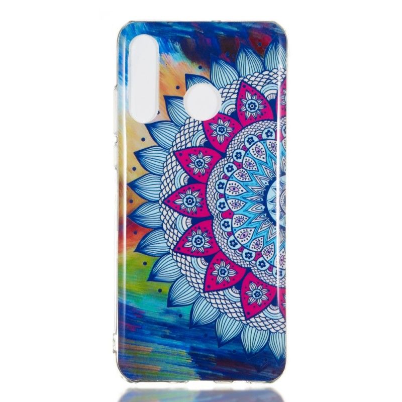 Hülle Huawei P30 Lite Fluoreszierendes Farbiges Mandala