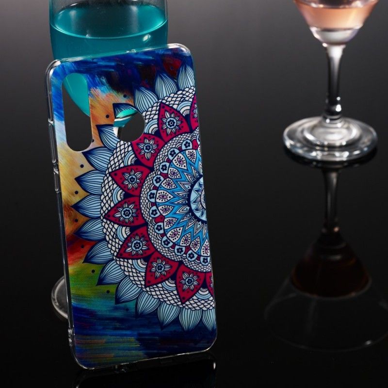 Hülle Huawei P30 Lite Fluoreszierendes Farbiges Mandala