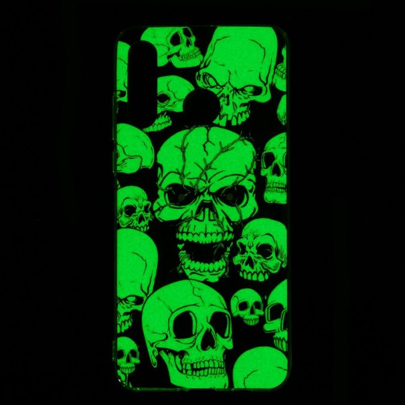 Hülle Huawei P30 Lite Handyhülle Aufmerksamkeit Fluoreszierende Schädel