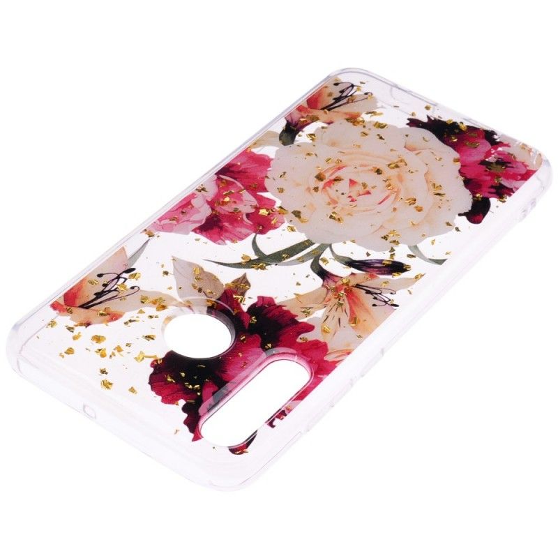 Hülle Huawei P30 Lite Handyhülle Transparente Schöne Blumensträuße
