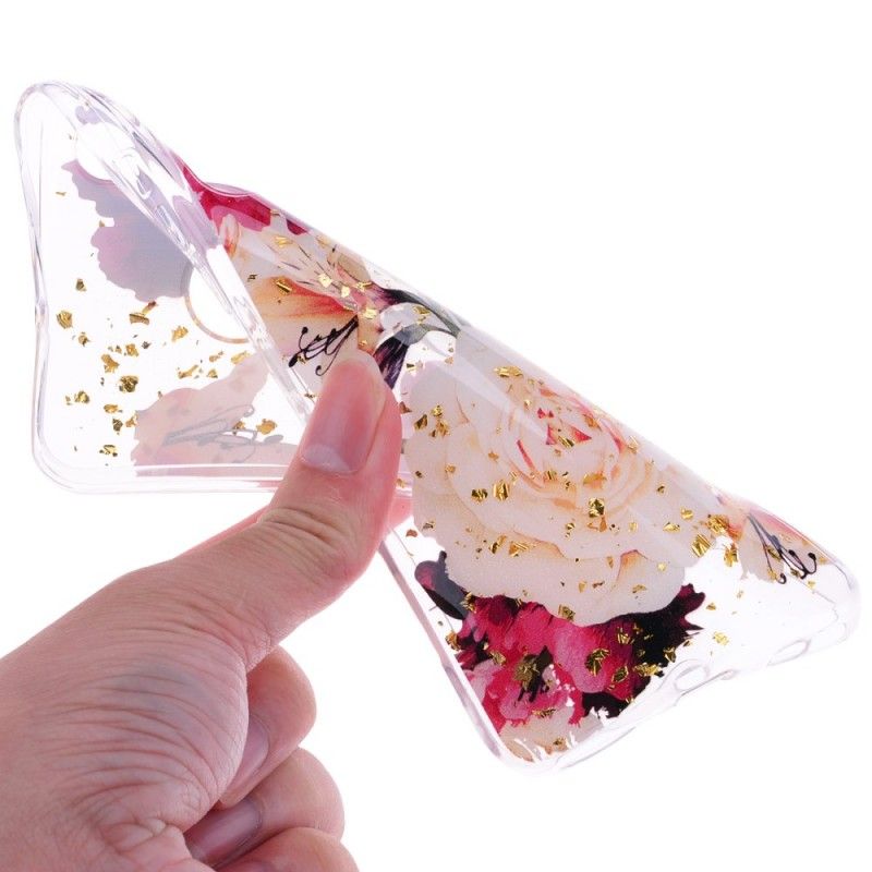 Hülle Huawei P30 Lite Handyhülle Transparente Schöne Blumensträuße