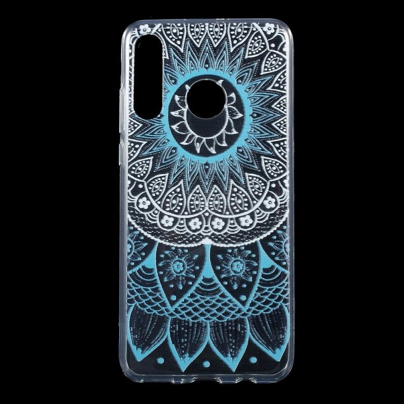 Hülle Huawei P30 Lite Pink Transparentes Buntes Mandala