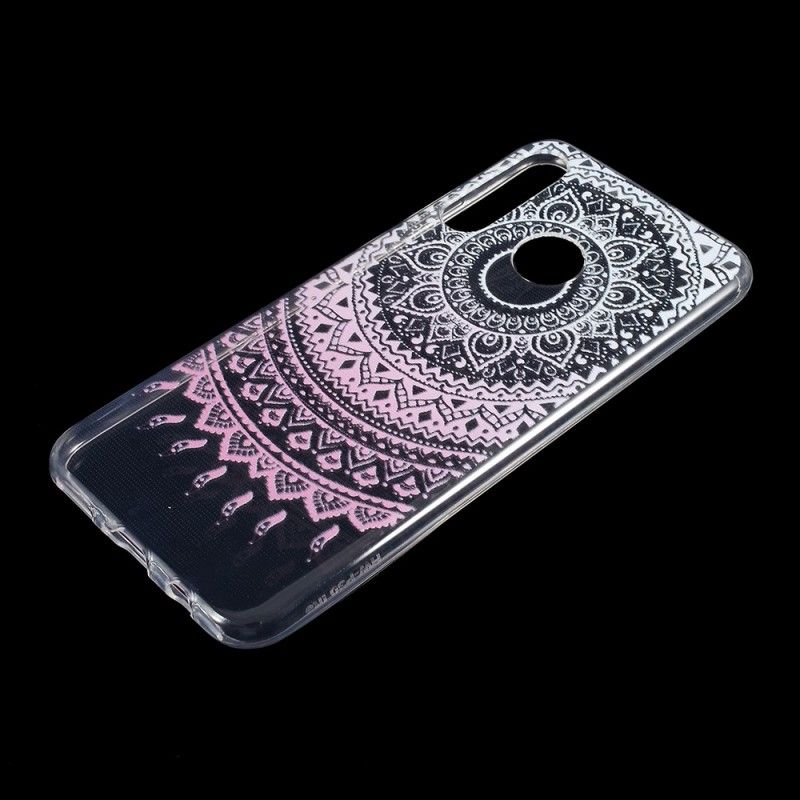 Hülle Huawei P30 Lite Pink Transparentes Buntes Mandala