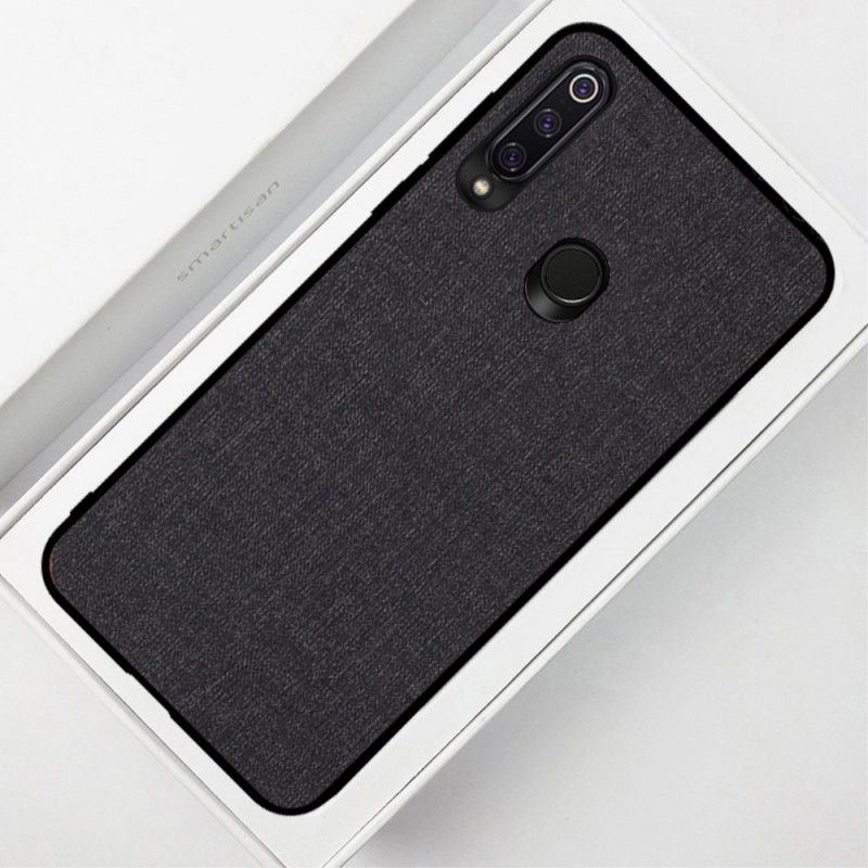 Hülle Huawei P30 Lite Schwarz Handyhülle Stoffstruktur