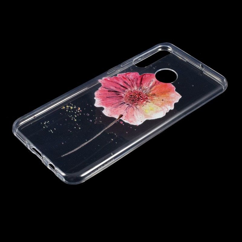 Hülle Huawei P30 Lite Transparente Aquarellmohnblume