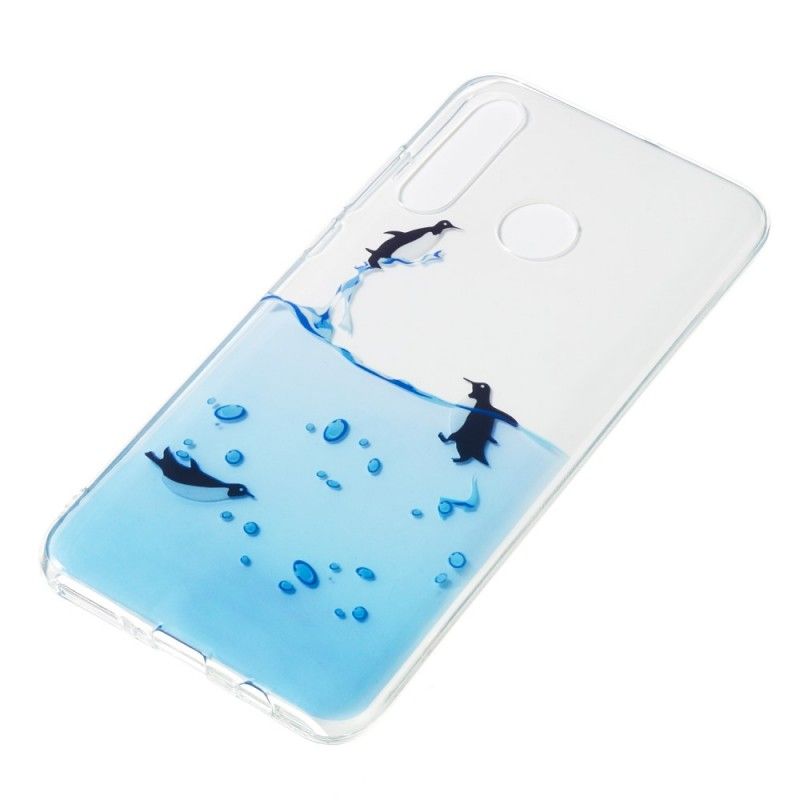 Hülle Huawei P30 Lite Transparentes Pinguinspiel