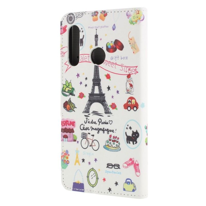Lederhüllen Für Huawei P30 Lite Ich Liebe Paris