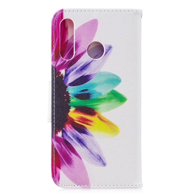 Lederhüllen Huawei P30 Lite Aquarellblume